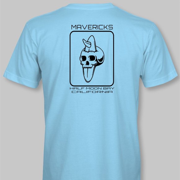 Mavericks Half Moon Bay California T-Shirt surf surfing beach north coast - Picture 11 of 11
